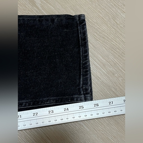 Agolde Riley High Rise Crop Black Jeans Panoramic - Picture 11 of 14